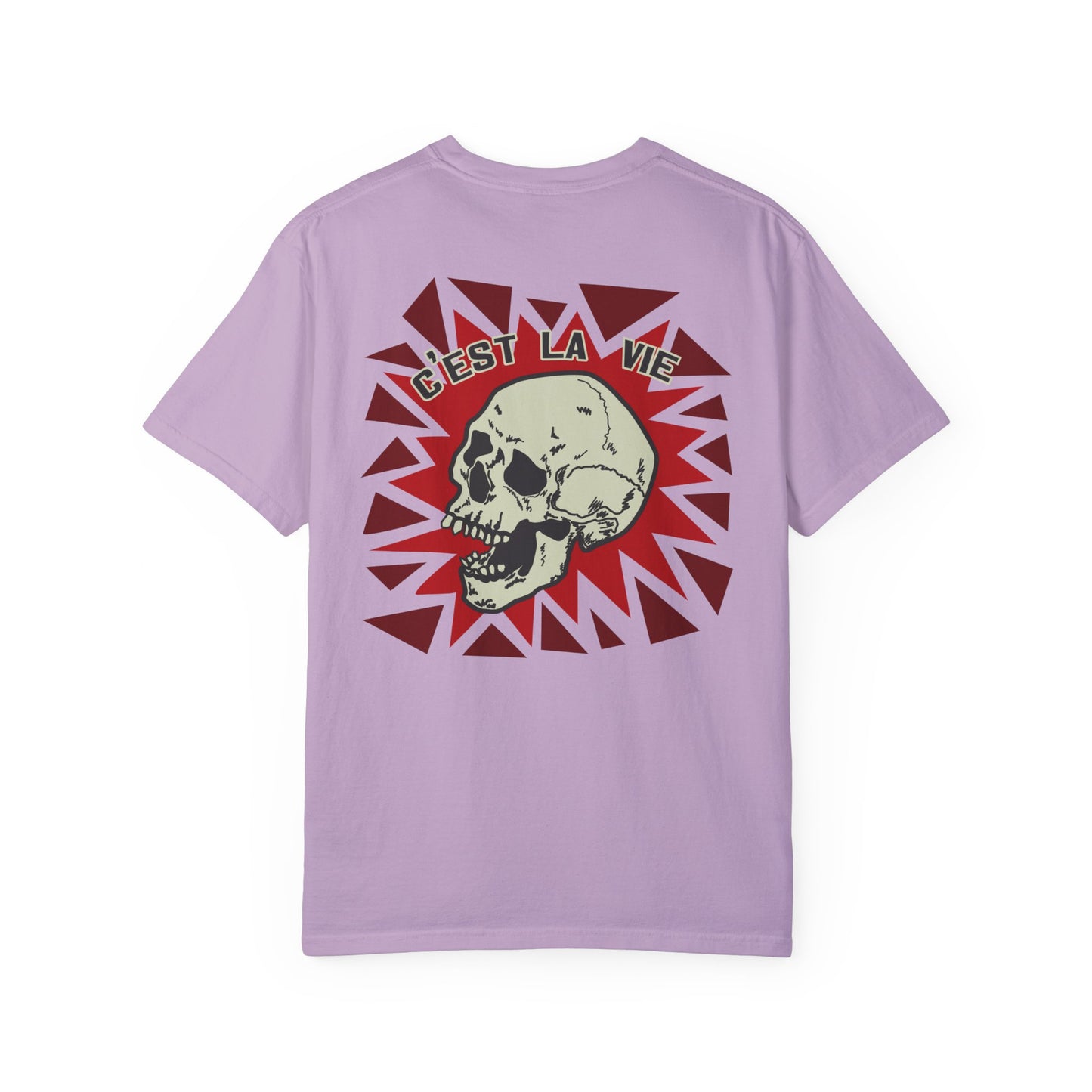 La Vie Skull Garment-Dyed T-shirt