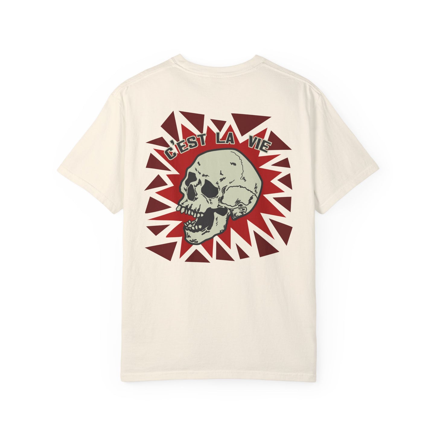 La Vie Skull Garment-Dyed T-shirt