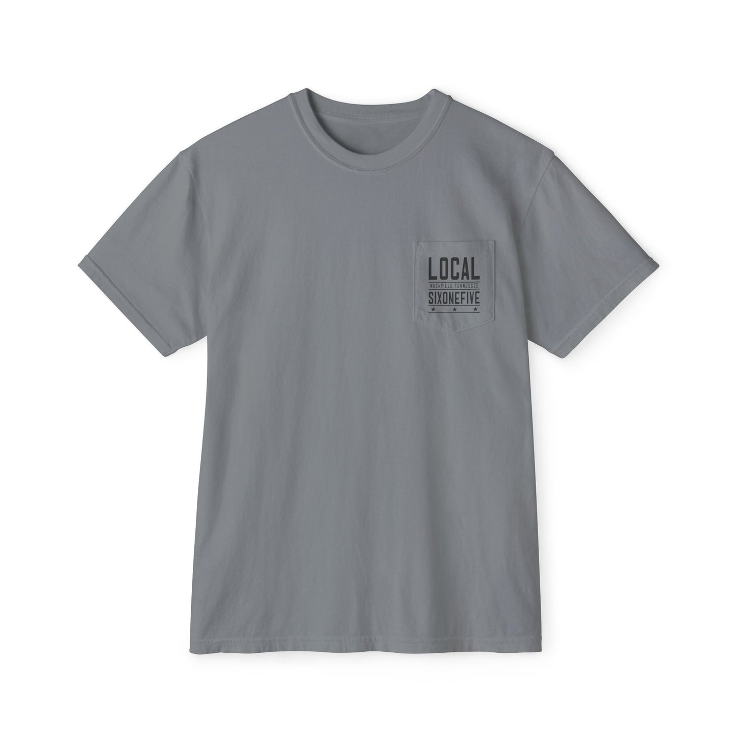 Local Stack Logo_MM CD Unisex Garment-Dyed Pocket T-Shirt