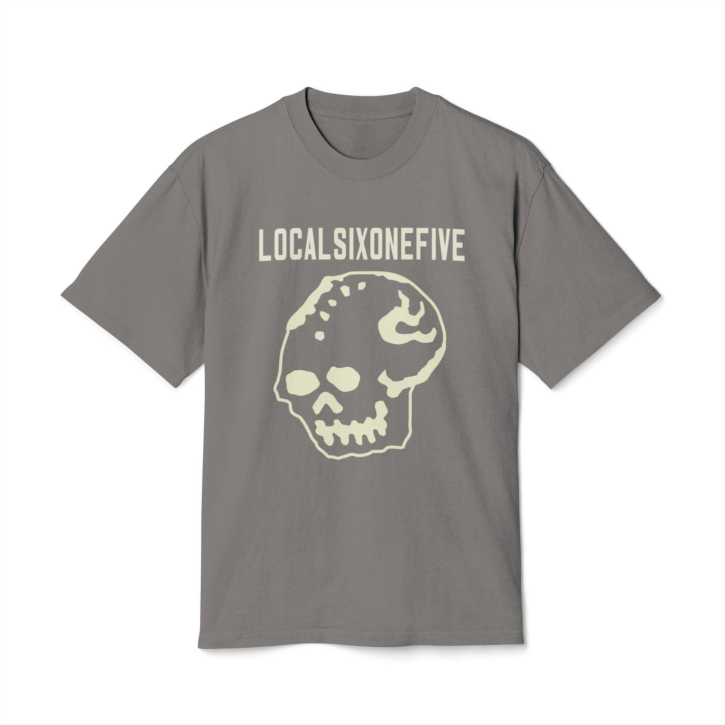 LOCALSIXONEFIVE blocky Mori Skull Heavy Faded Tee