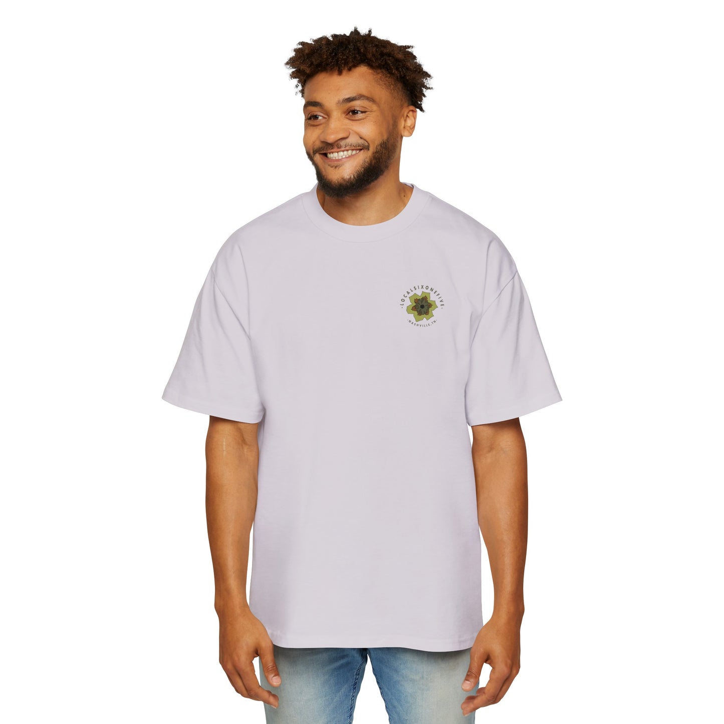 Tulip Poplar Mandela Men's Heavy Oversized Tee