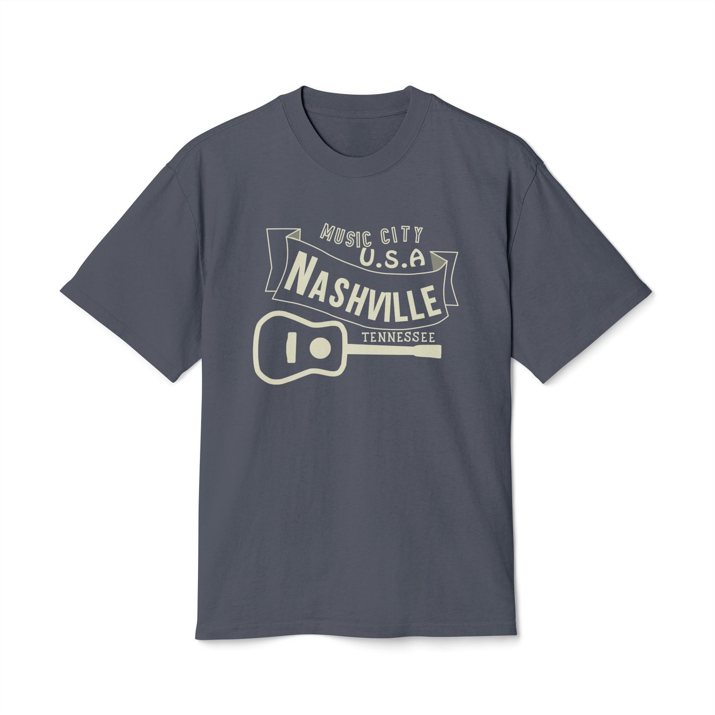 Vintage Music City Unisex Heavy Faded Tee