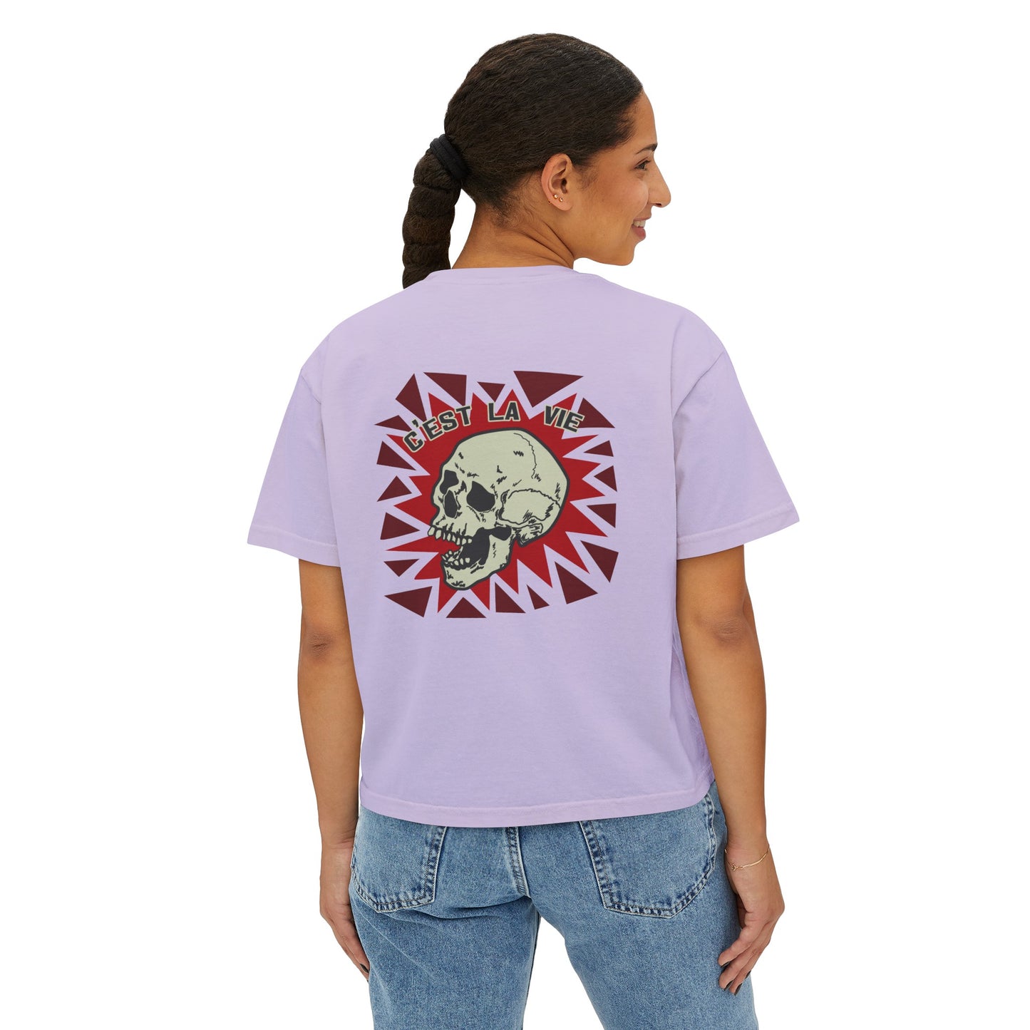 La Vie Skull Women's Boxy Tee