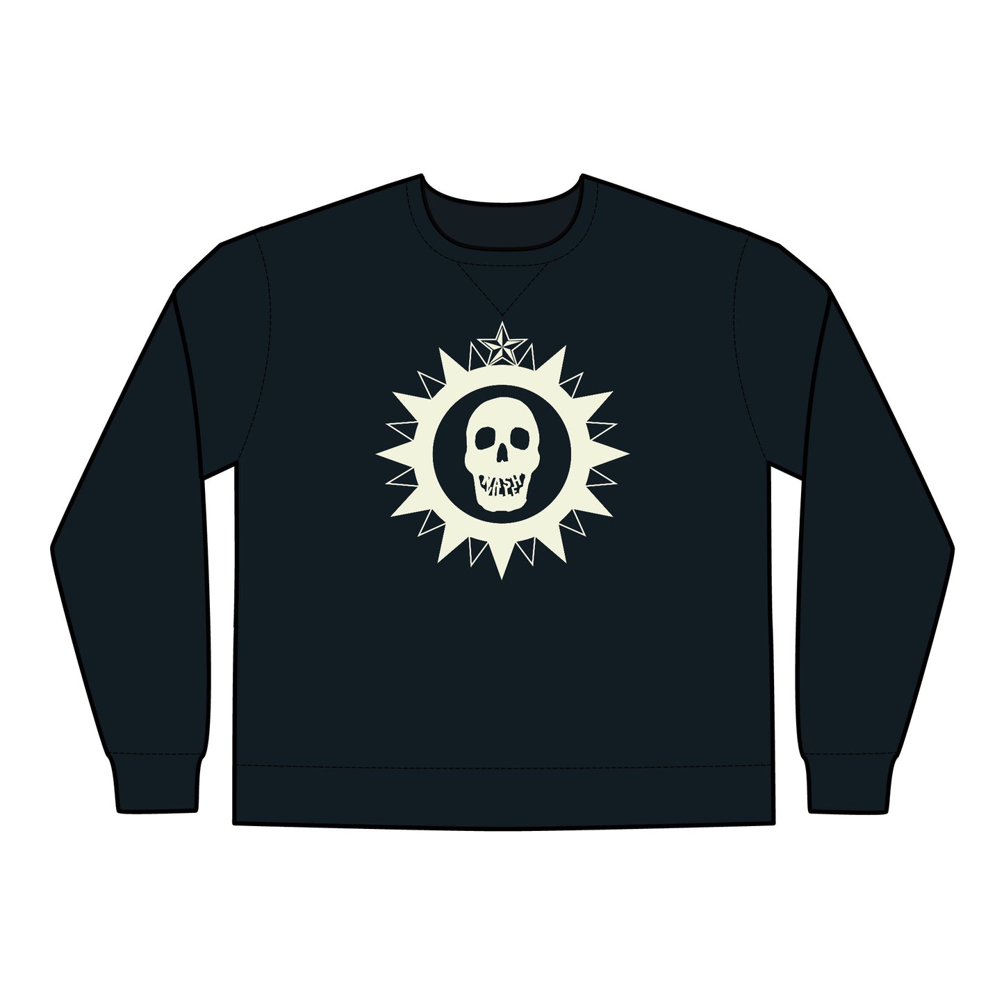 City Seal Skull  ComfortWash® Garment Dyed Crewneck Sweatshirt