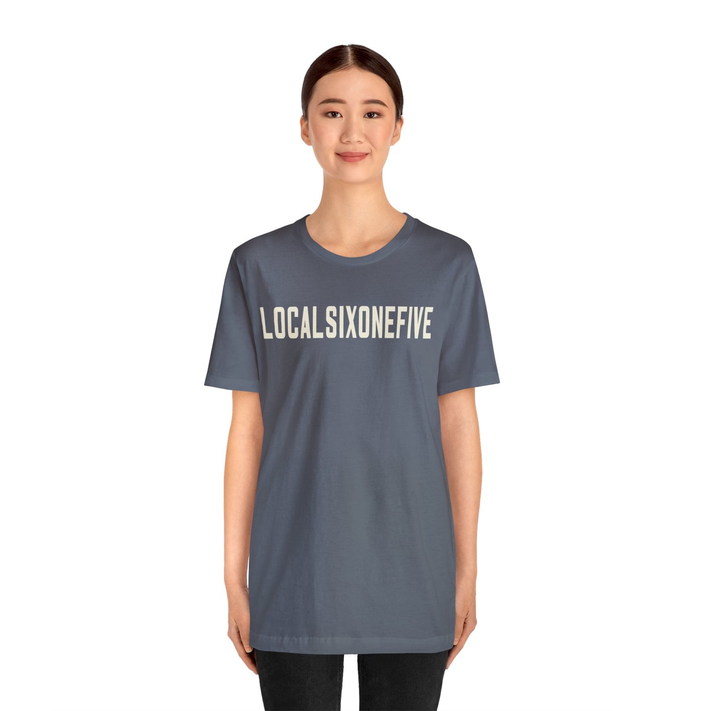 LocalSixOneFive Wide Text Unisex Jersey Short Sleeve Tee