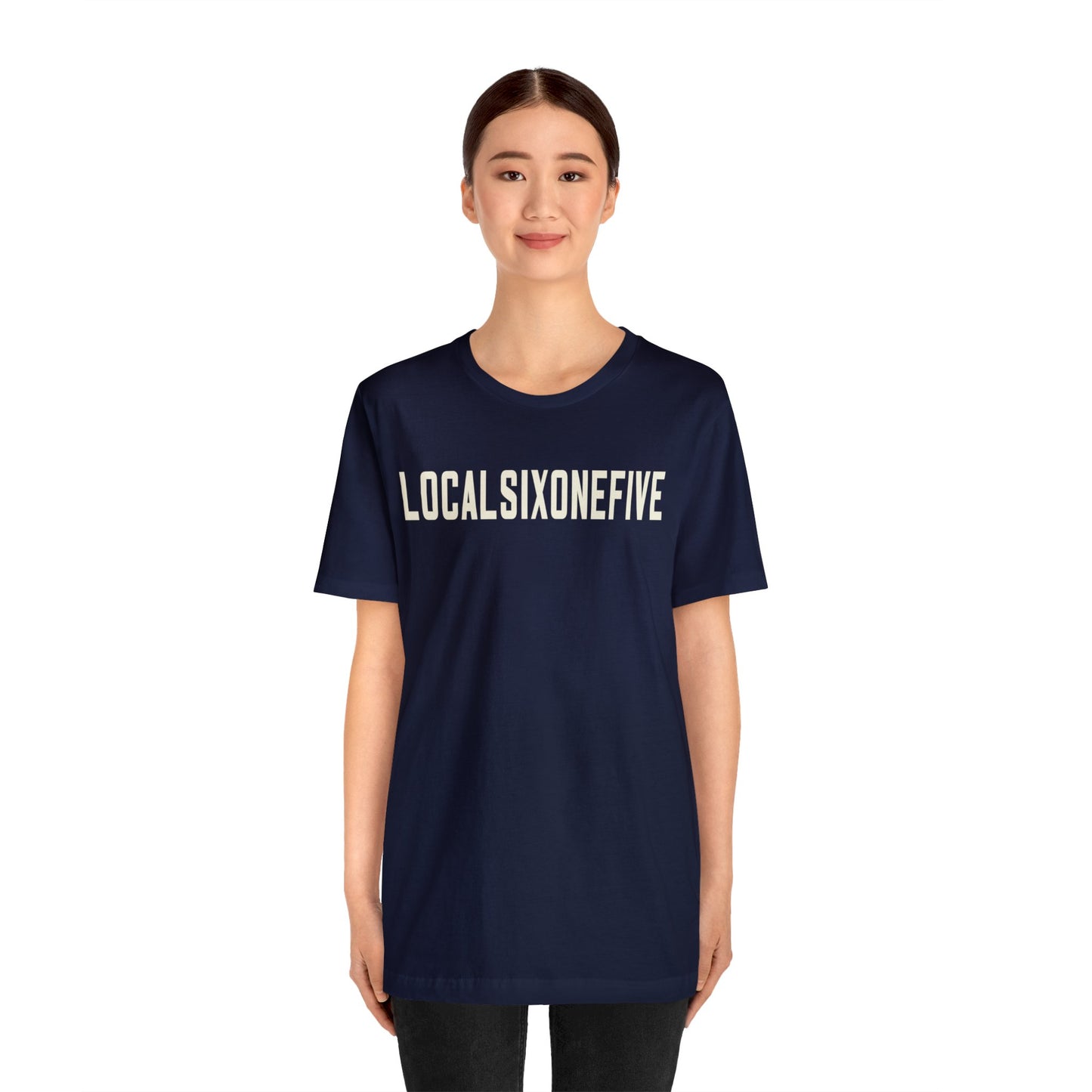 LocalSixOneFive Wide Text Unisex Jersey Short Sleeve Tee