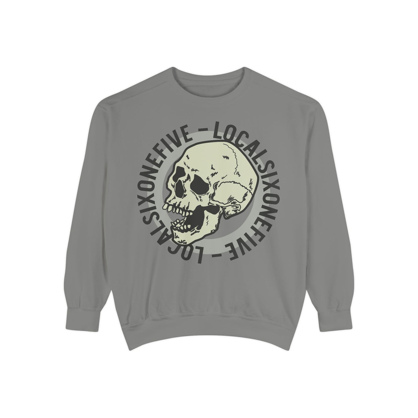 Skull Ring Logo Unisex Garment-Dyed Sweatshirt