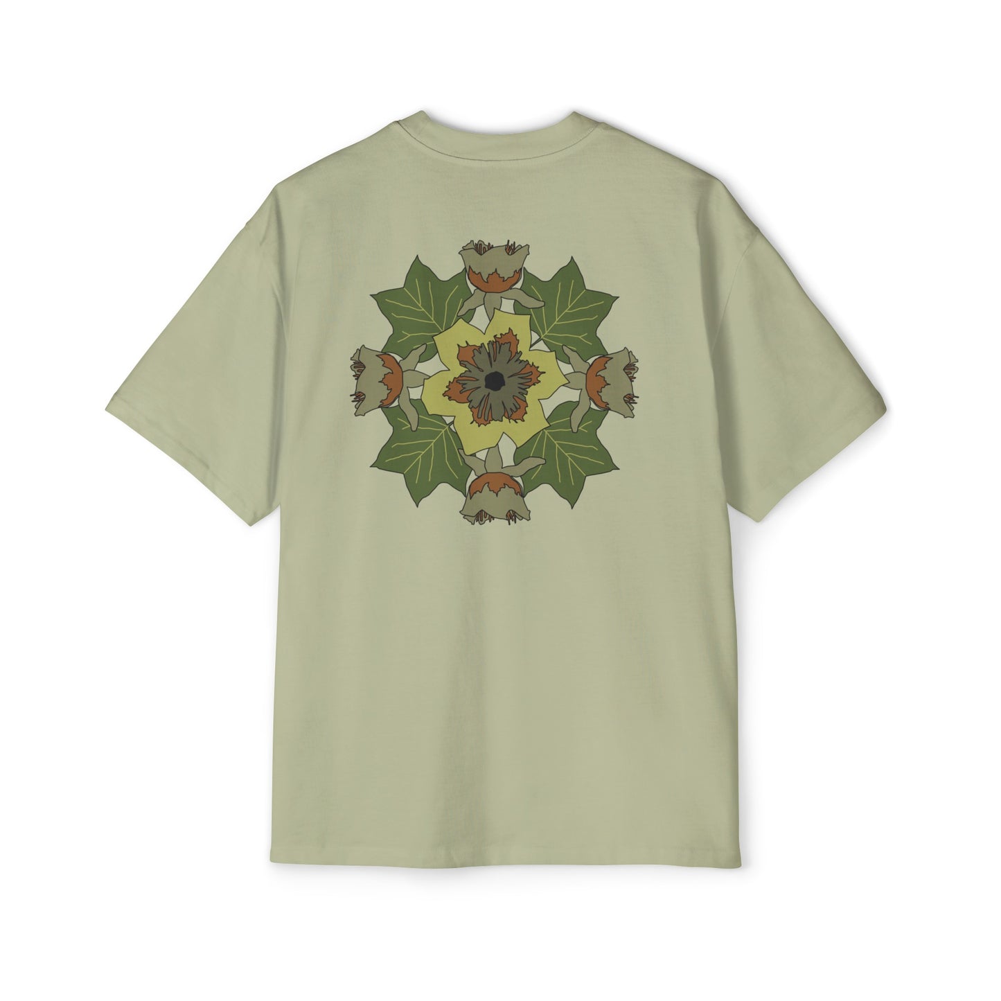 Tulip Poplar Mandela Men's Heavy Oversized Tee