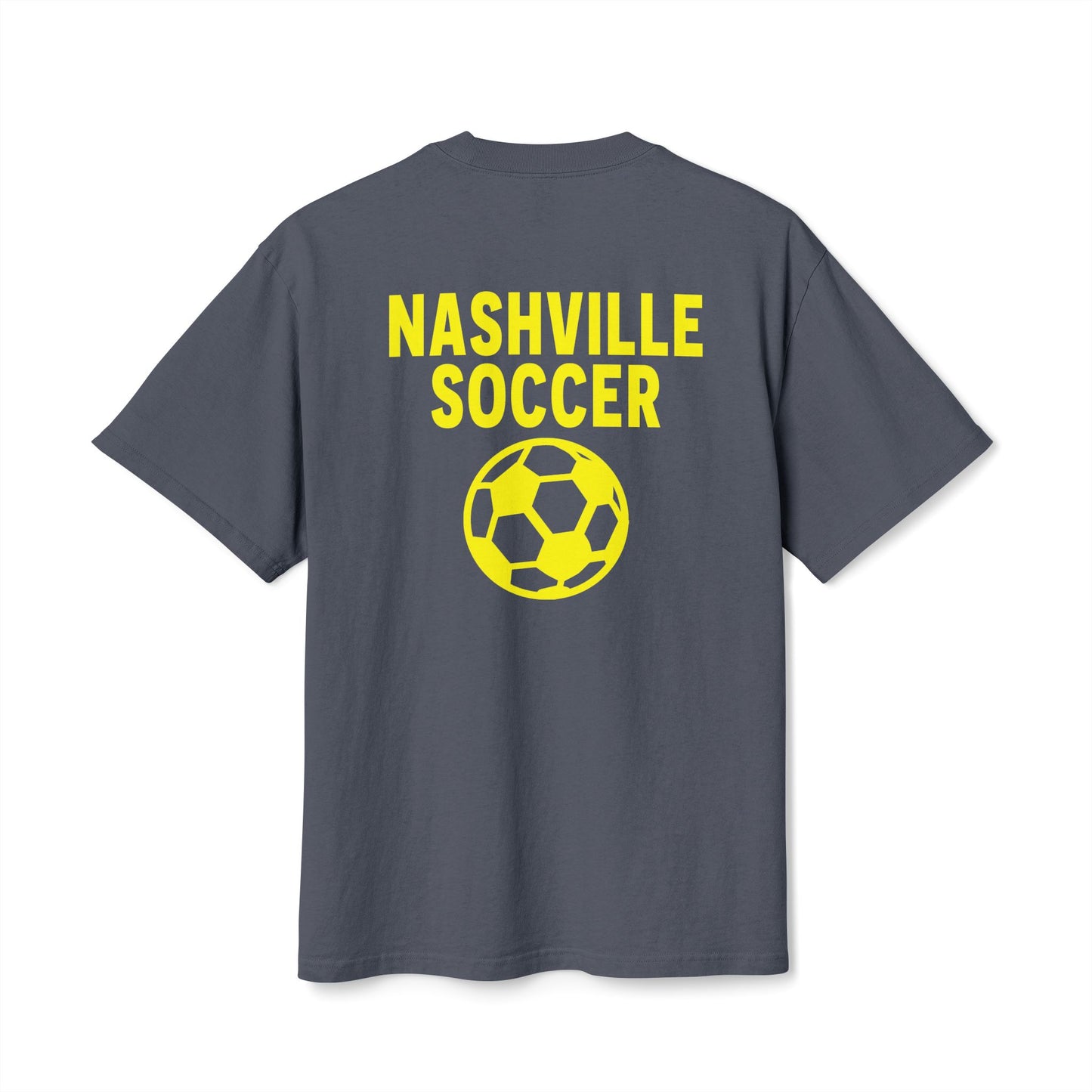 Nashville Soccer Vintage Ball graphic Unisex Heavy Faded Tee