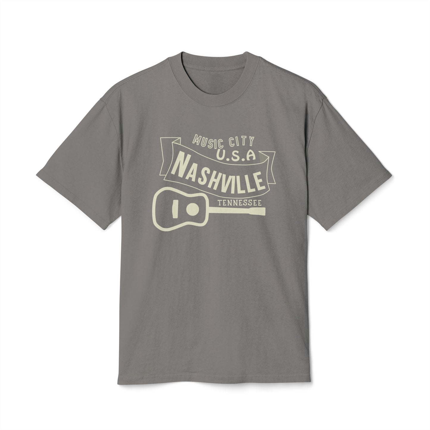 Vintage Music City Unisex Heavy Faded Tee