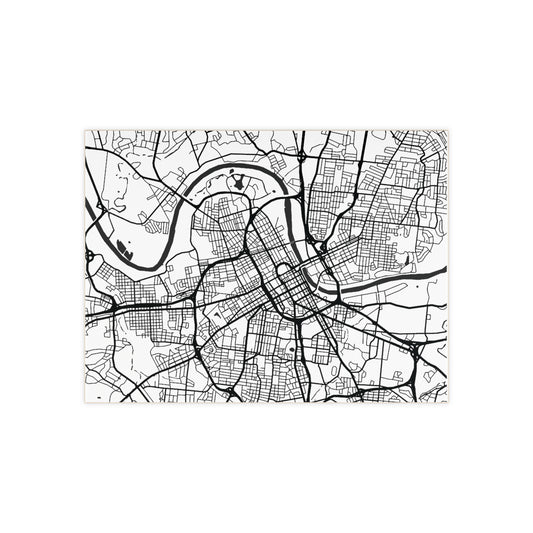 Nash Map Ceramic Photo Tile