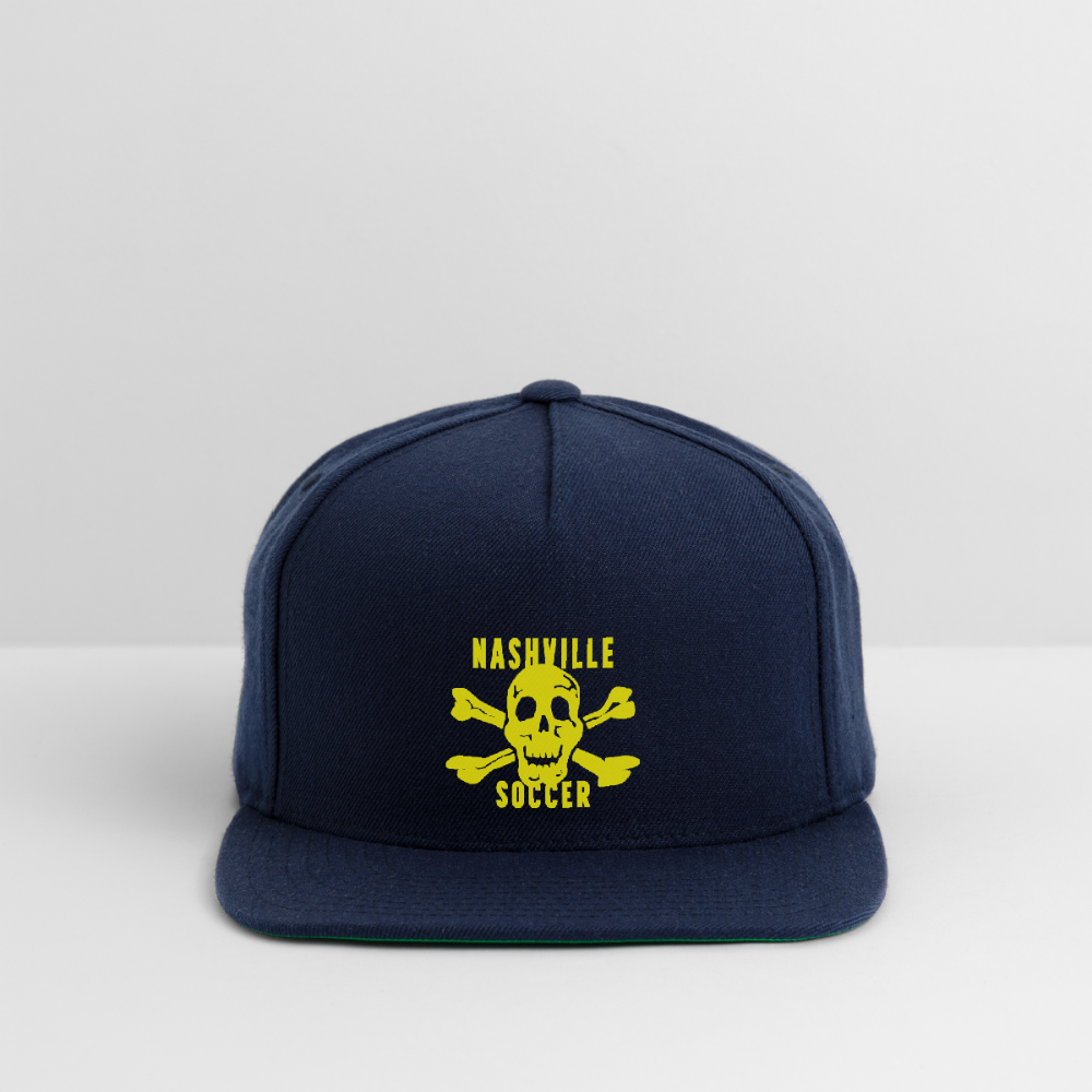 Nashville Soccer Snapback Baseball Cap - navy