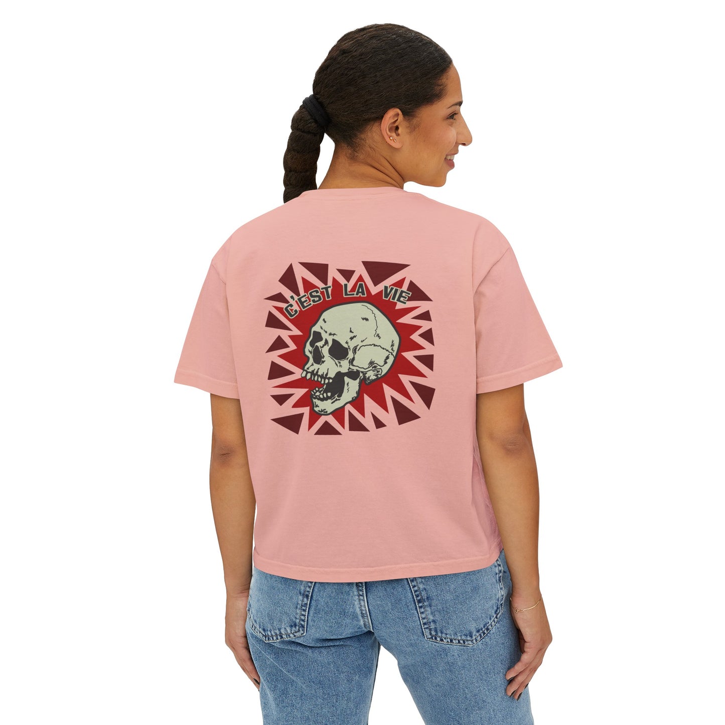 La Vie Skull Women's Boxy Tee