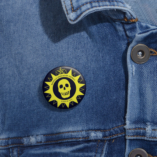 City Skull Nashteeth  Pin Button