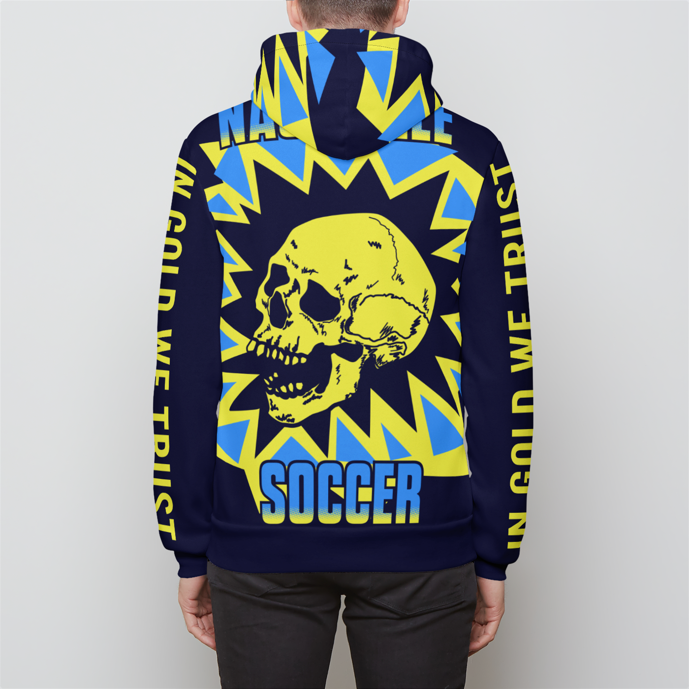 Cartoon Villain SkullBlast Unisex Zip Hoodie