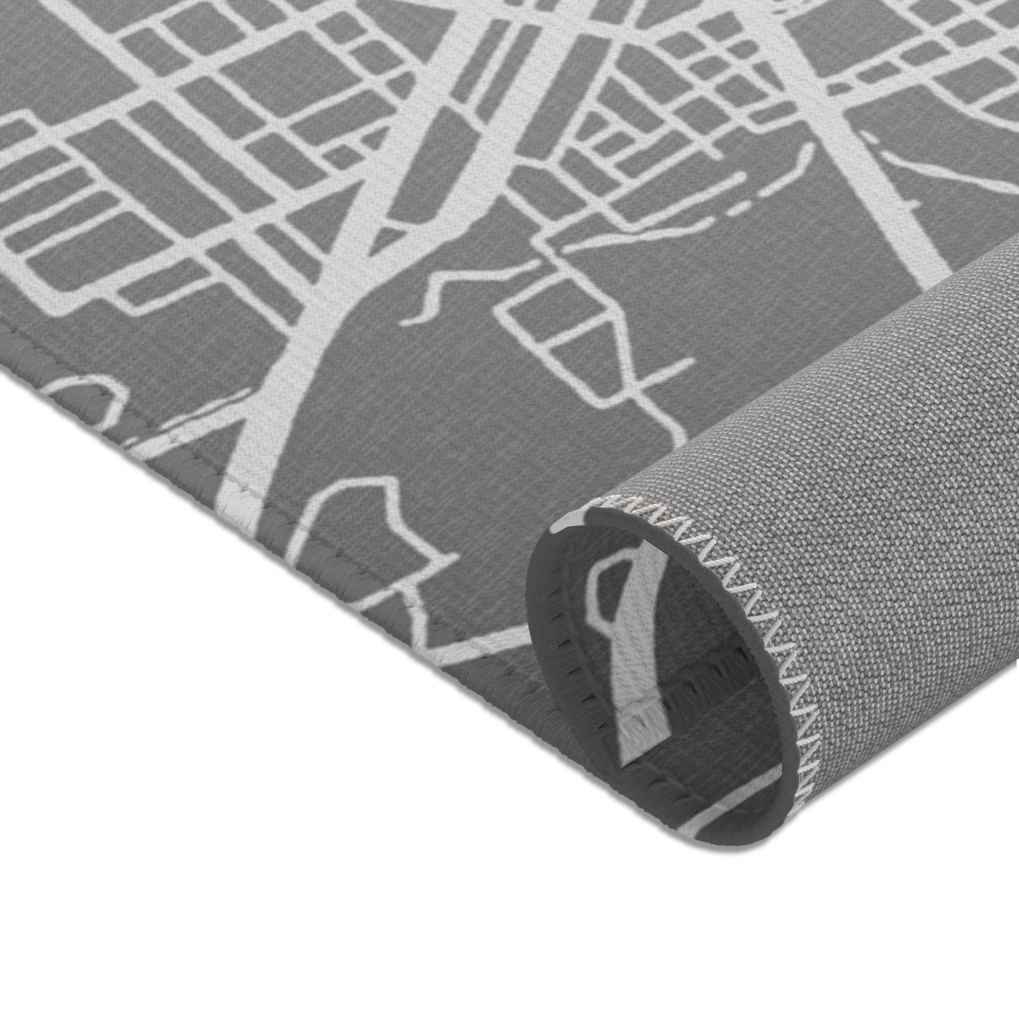 NashMap Grey Grad Area Rugs