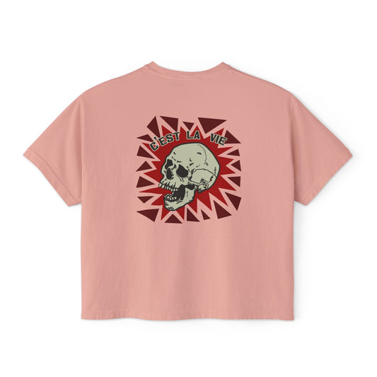 La Vie Skull Women's Boxy Tee