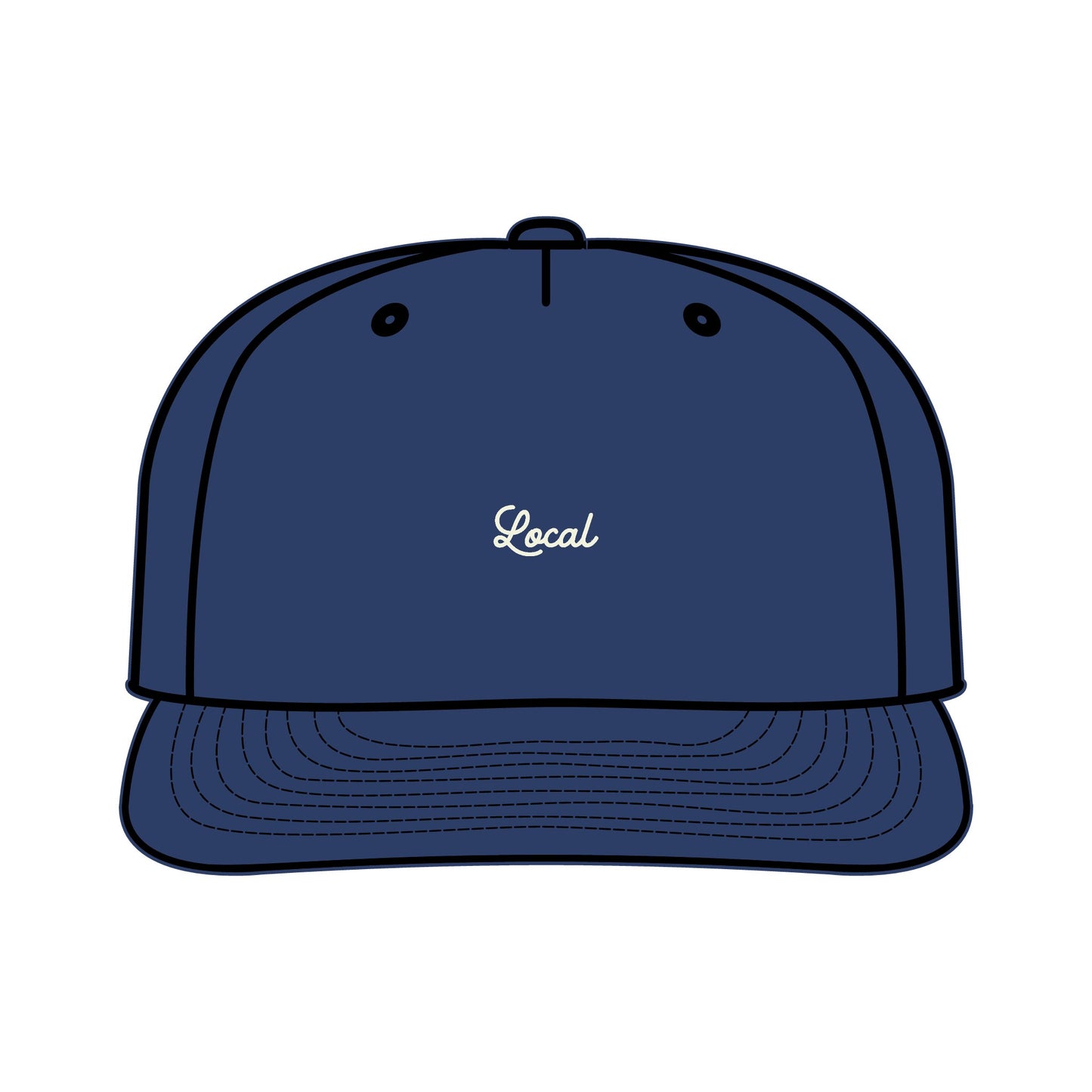 Local Small Script Surf Cap