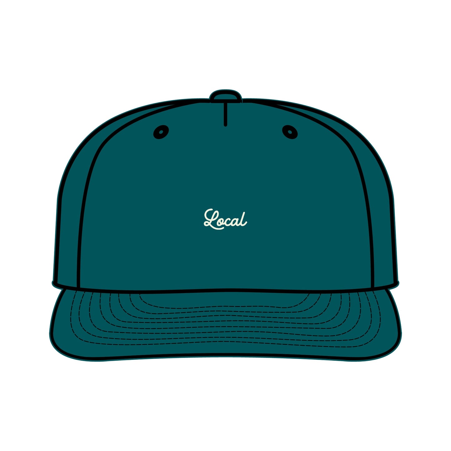 Local Small Script Surf Cap