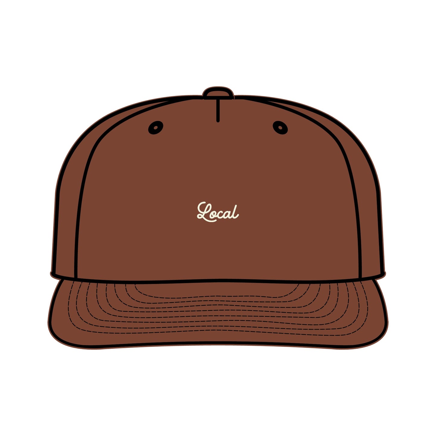 Local Small Script Surf Cap