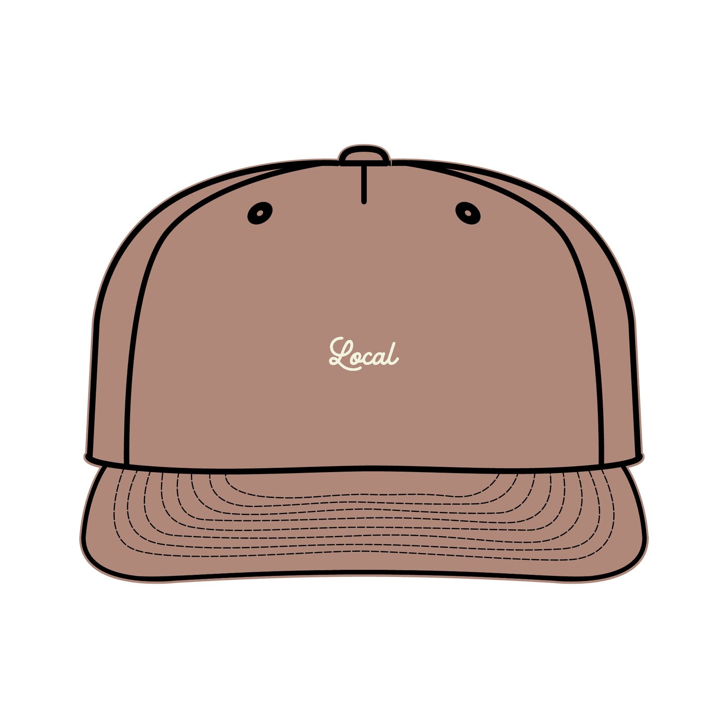 Local Small Script Surf Cap