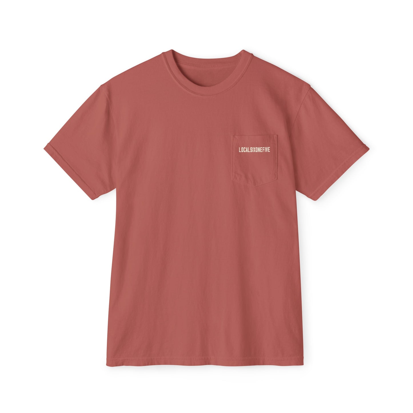 Mori Skull Pattern Unisex Garment-Dyed Pocket T-Shirt