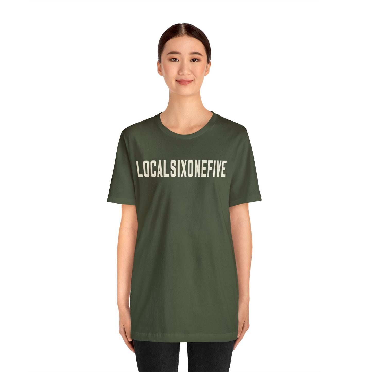 LocalSixOneFive Wide Text Unisex Jersey Short Sleeve Tee