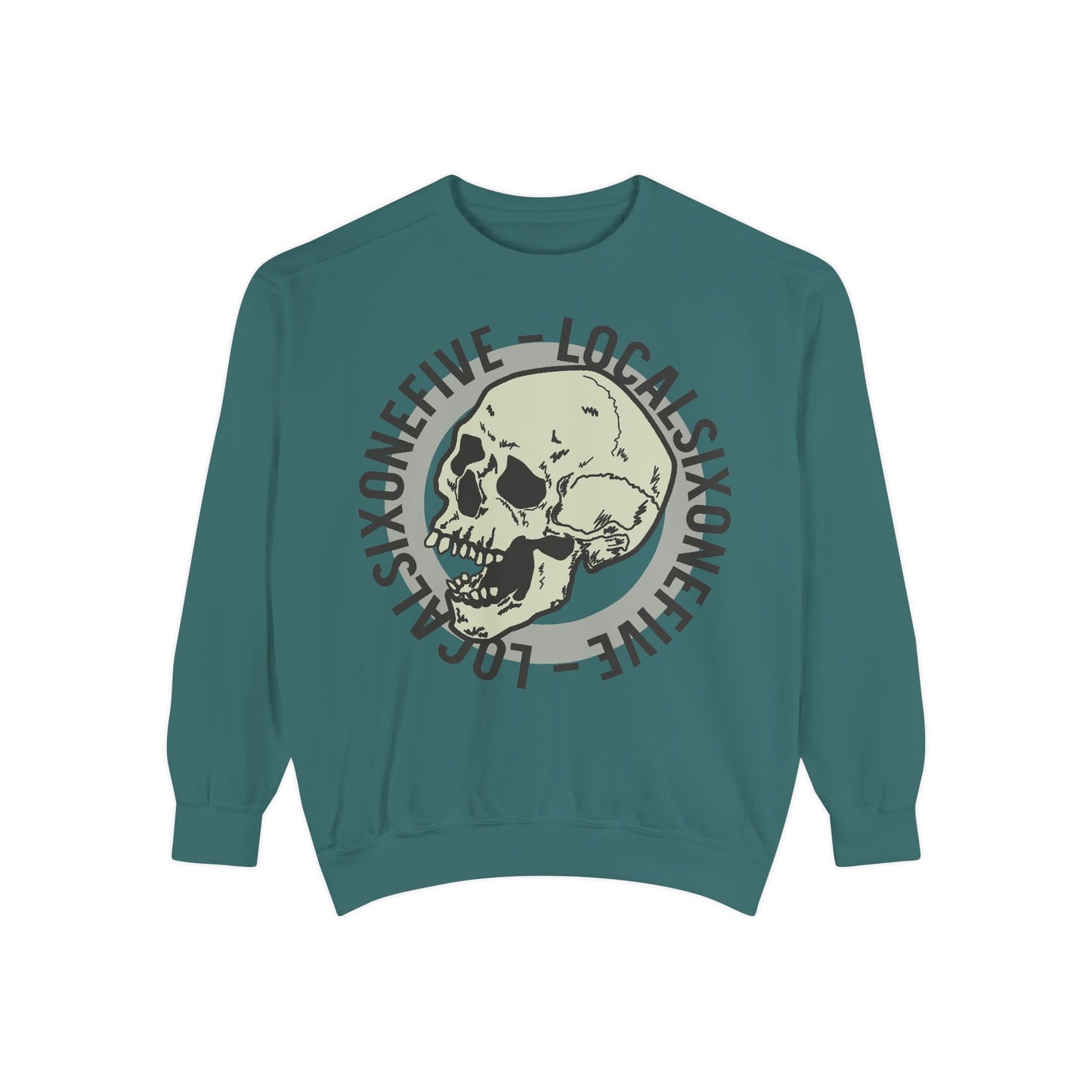 Skull Ring Logo Unisex Garment-Dyed Sweatshirt