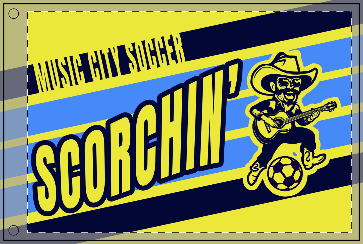 Scorchin' Sam Double Sided Flag