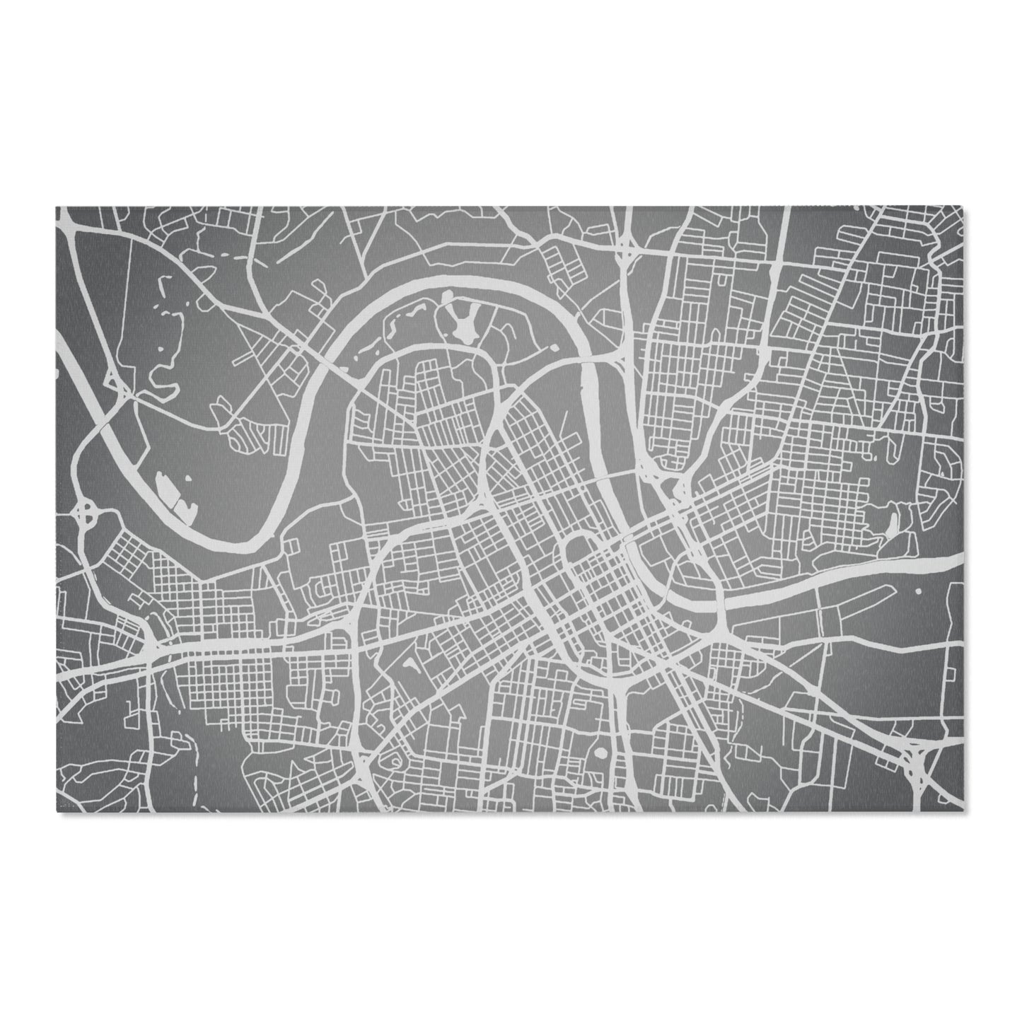 NashMap Grey Grad Area Rugs