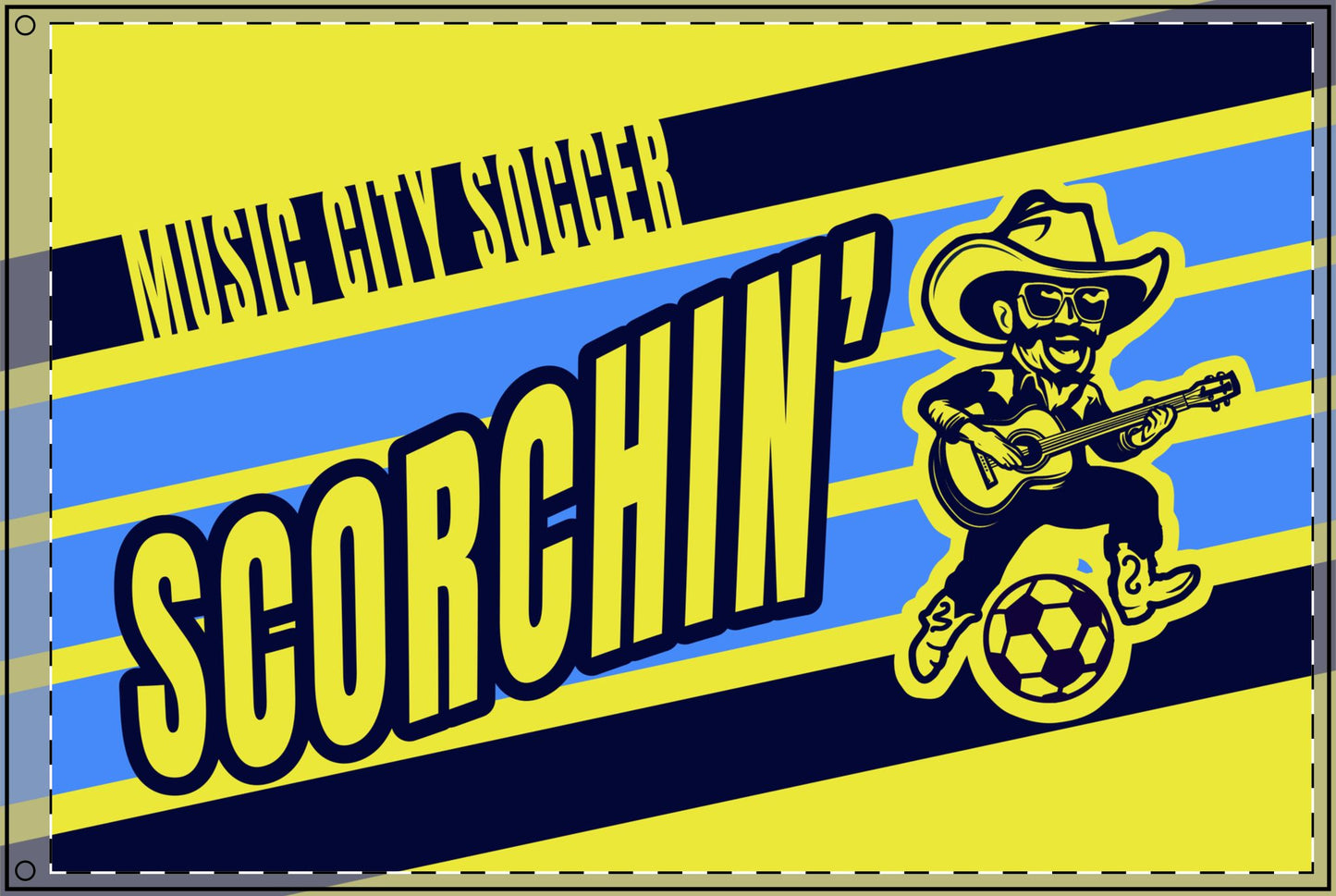 Scorchin' Sam Double Sided Flag