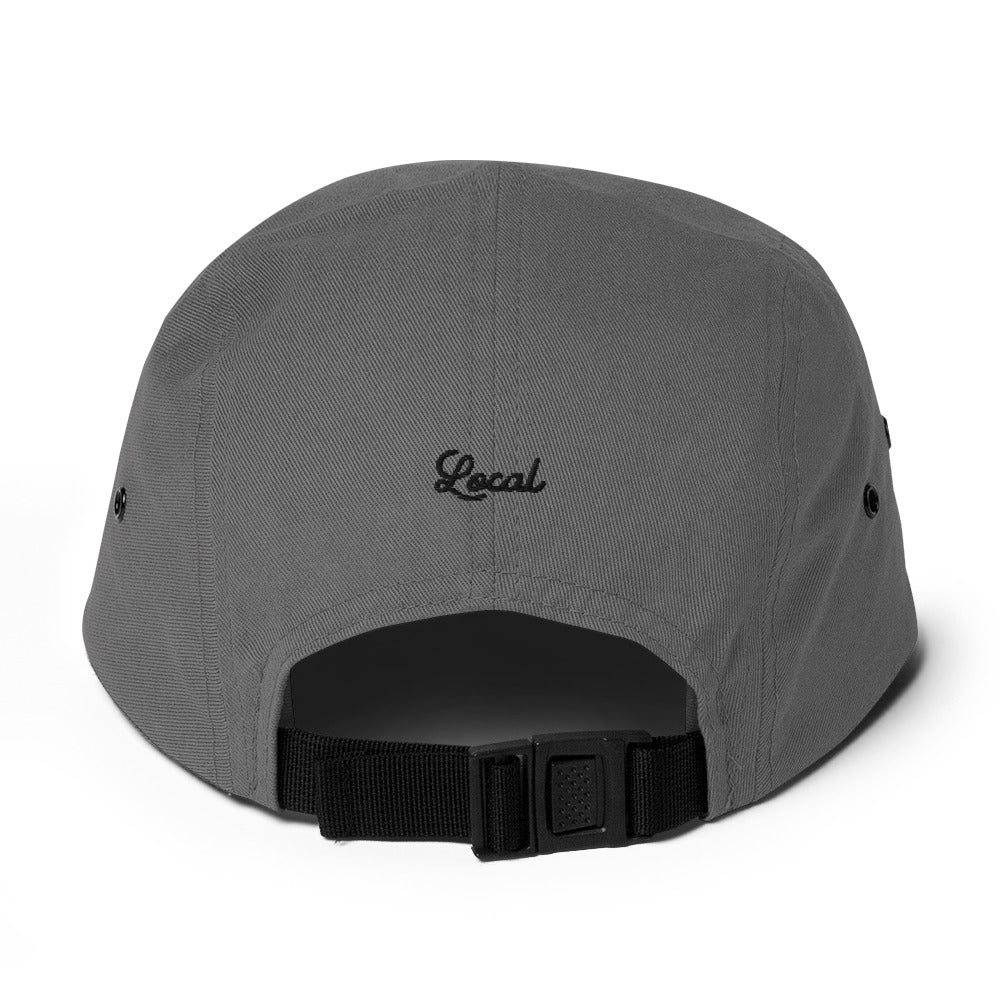 Mori Skull Black Thread Five Panel Cap