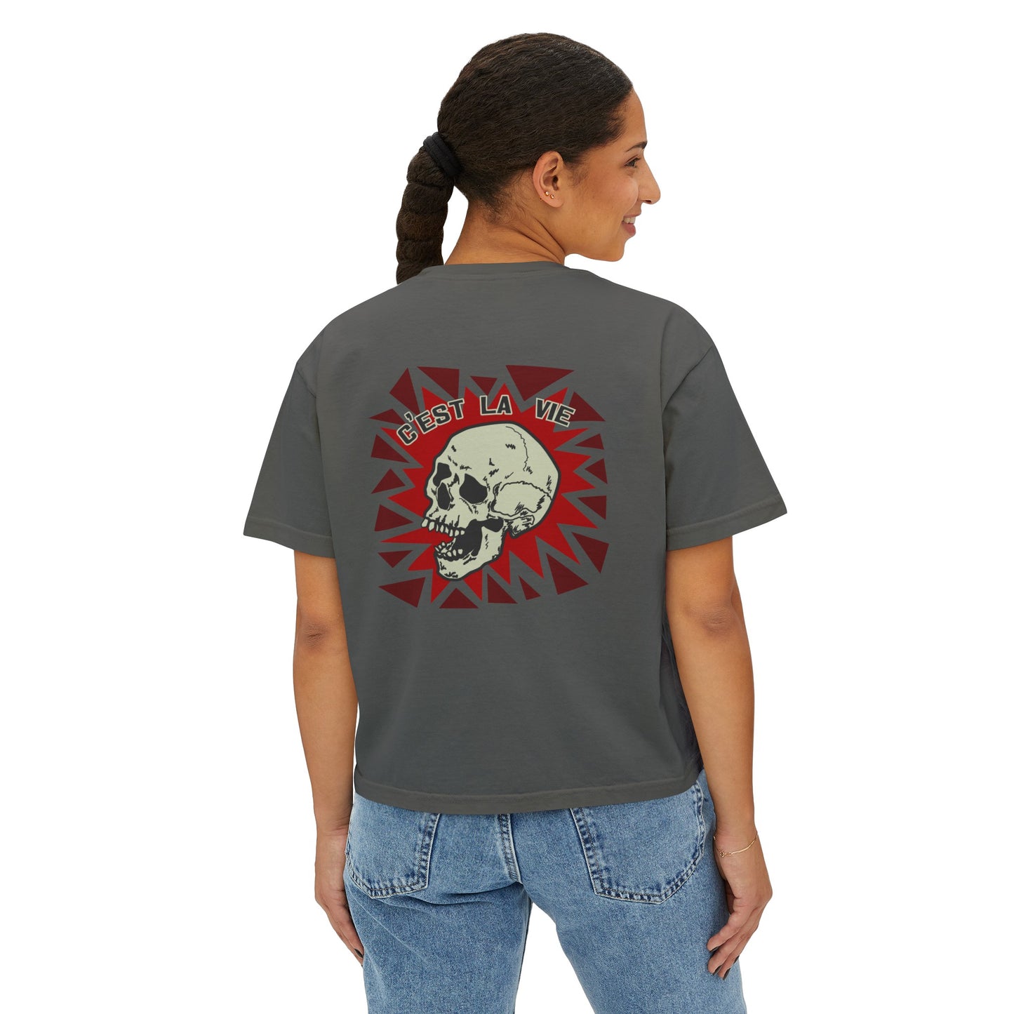 La Vie Skull Women's Boxy Tee