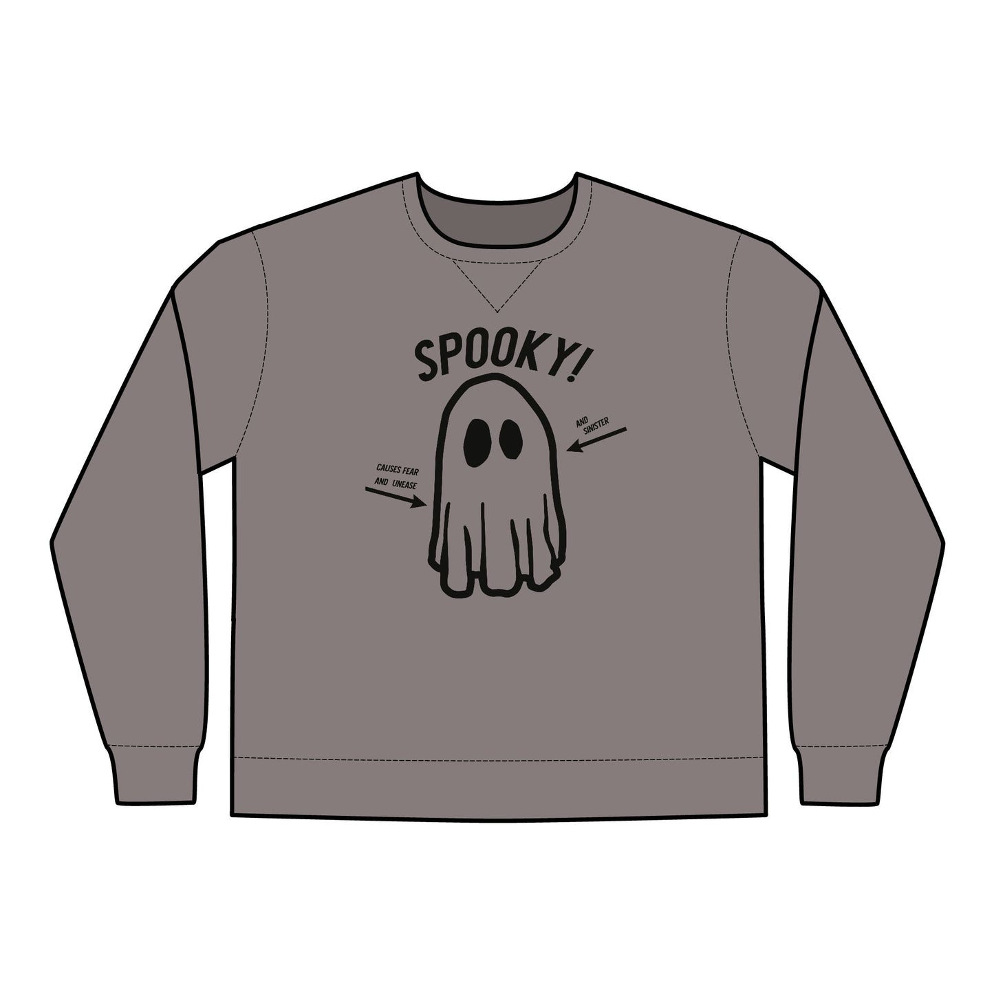 SPOOKY!  and sinister ComfortWash® Garment Dyed Crewneck Sweatshirt