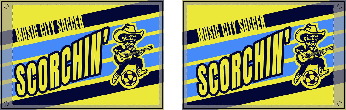 Scorchin' Sam Double Sided Flag