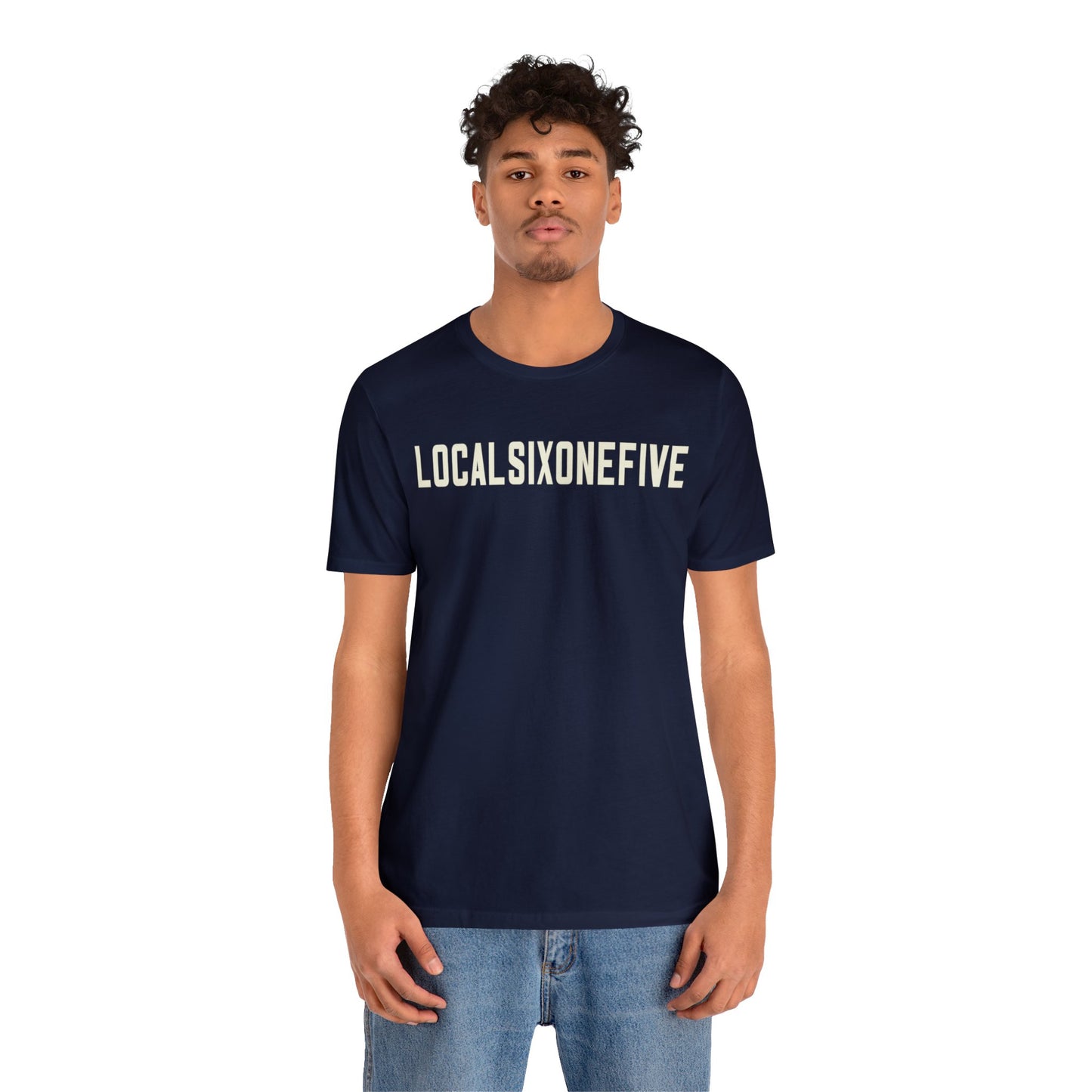 LocalSixOneFive Wide Text Unisex Jersey Short Sleeve Tee