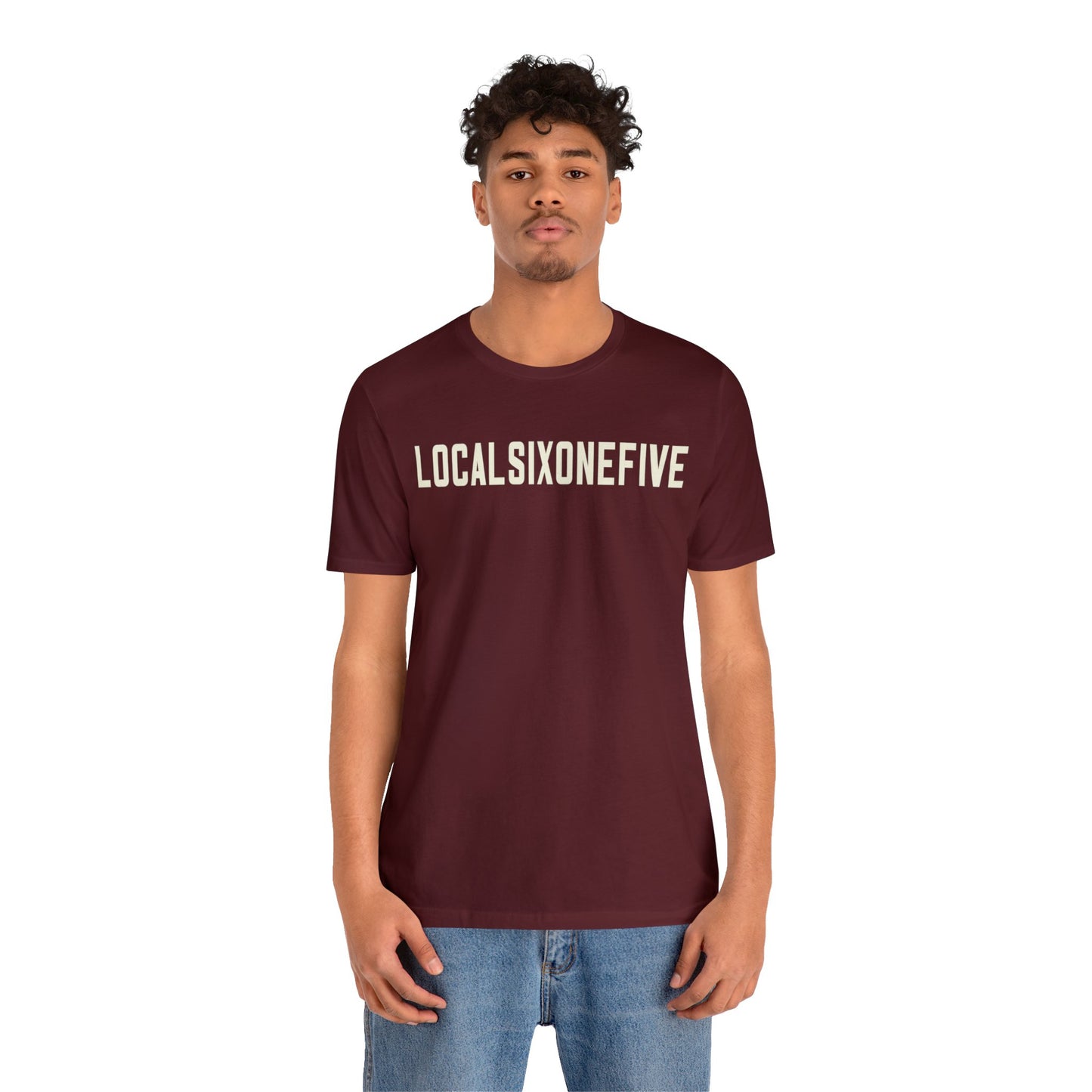 LocalSixOneFive Wide Text Unisex Jersey Short Sleeve Tee