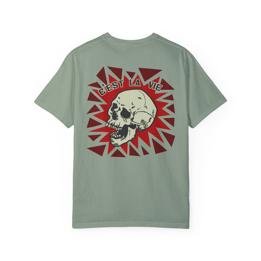 La Vie Skull Garment-Dyed T-shirt