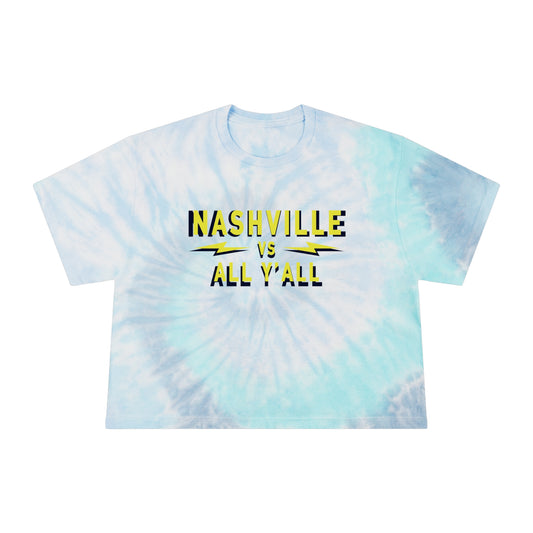 Nash VS powder blue Women's Tie-Dye Crop Tee