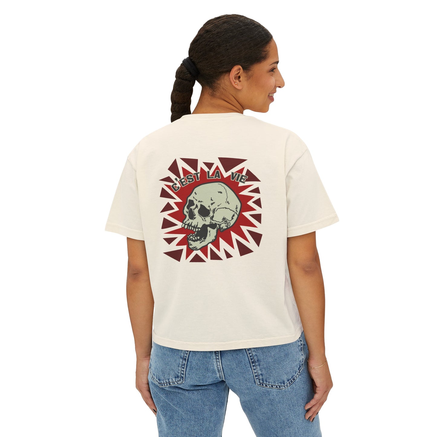 La Vie Skull Women's Boxy Tee