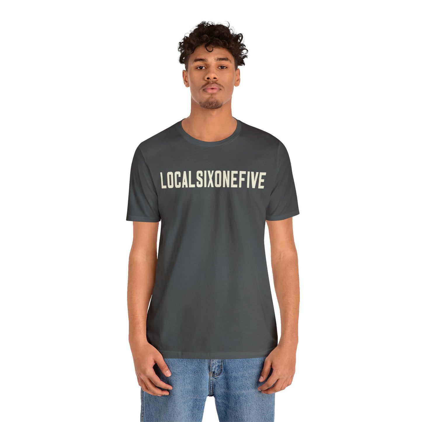 LocalSixOneFive Wide Text Unisex Jersey Short Sleeve Tee