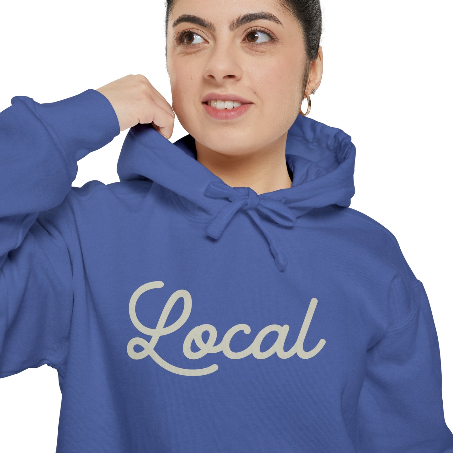 Local Script Garment-Dyed Hoodie