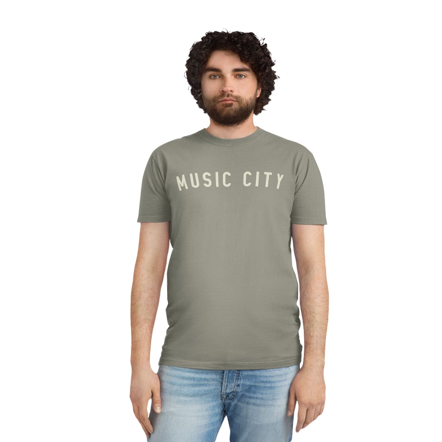 Music City basic curve Unisex Faded Shirt