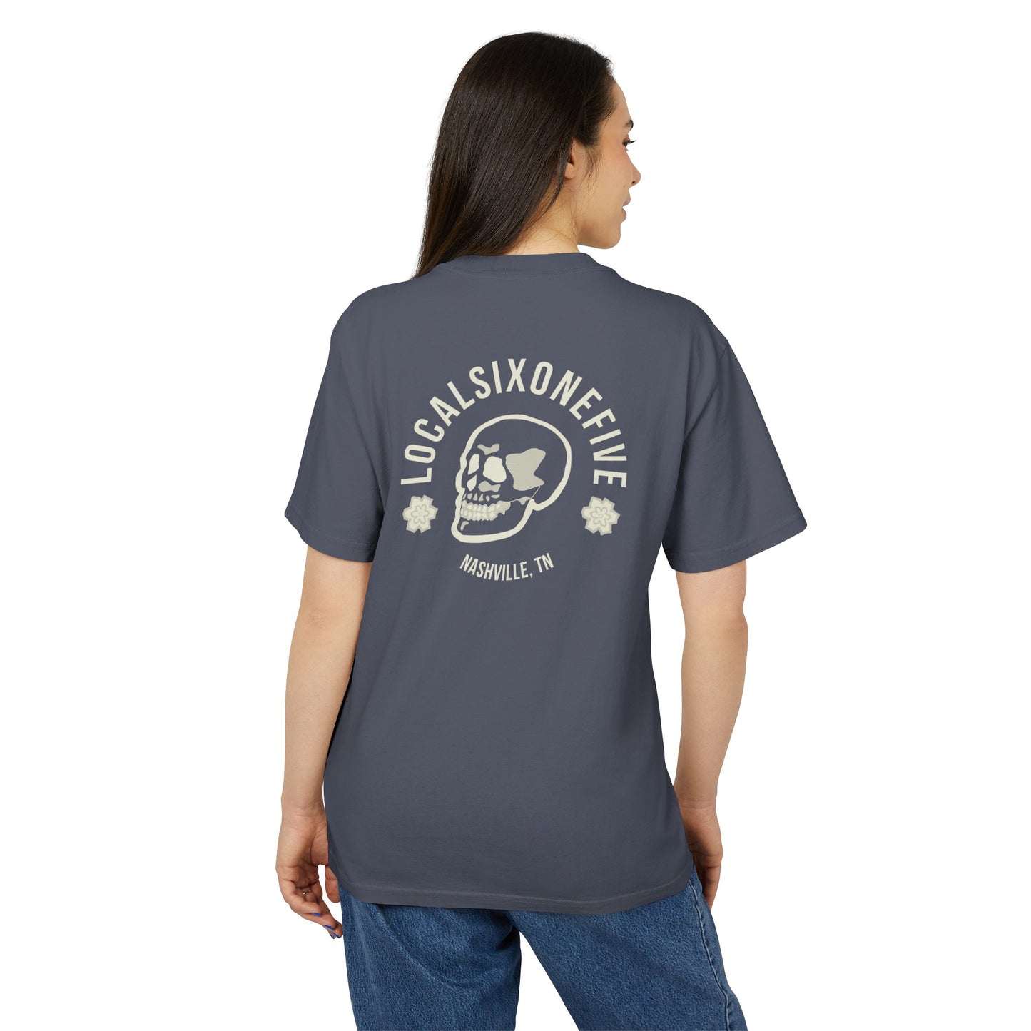 Local Skull Logo Unisex Heavy Faded Tee