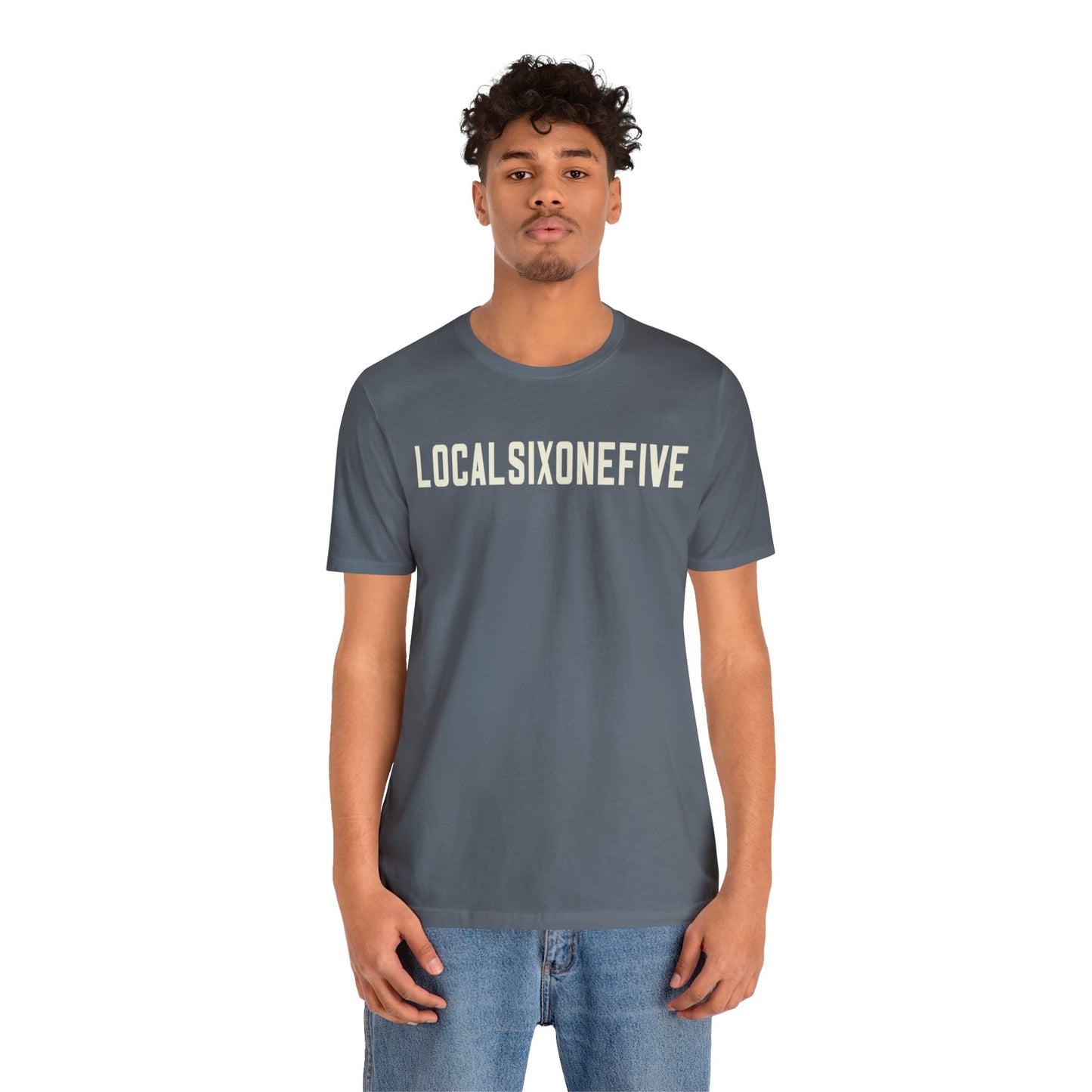 LocalSixOneFive Wide Text Unisex Jersey Short Sleeve Tee