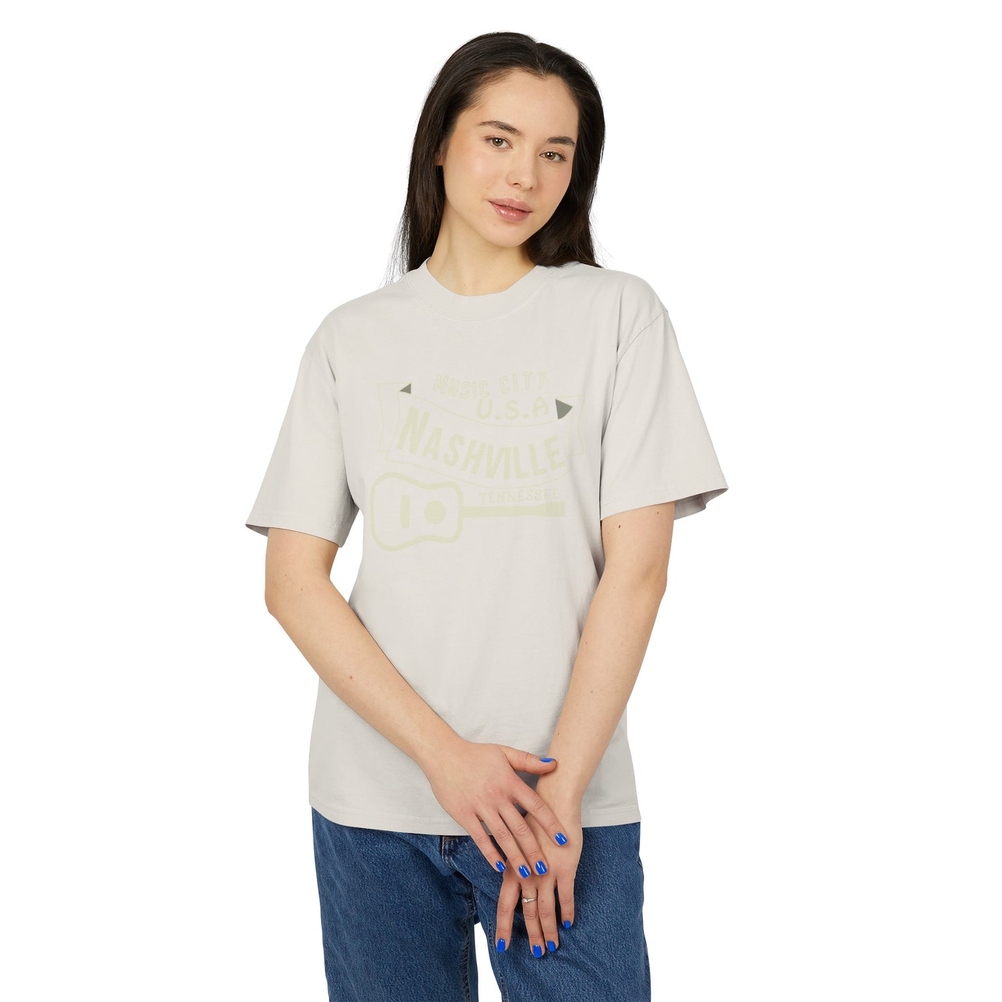 Vintage Music City Unisex Heavy Faded Tee