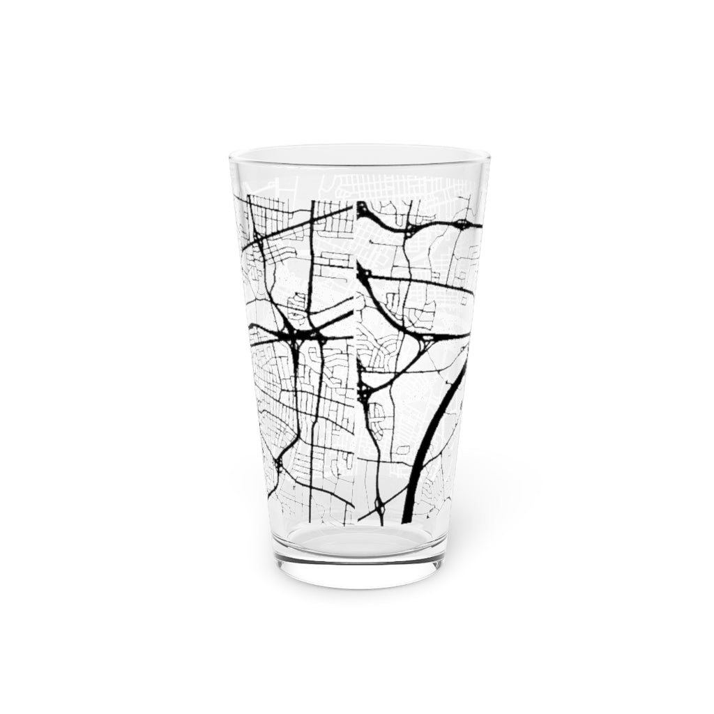 Nashville Map Pint Glass, 16oz