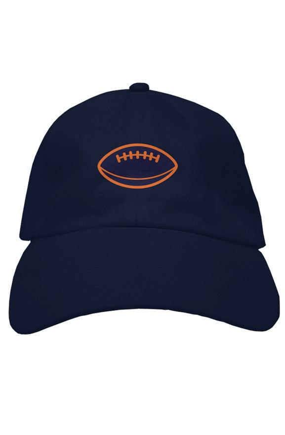Orange and Blue Football Dad hat