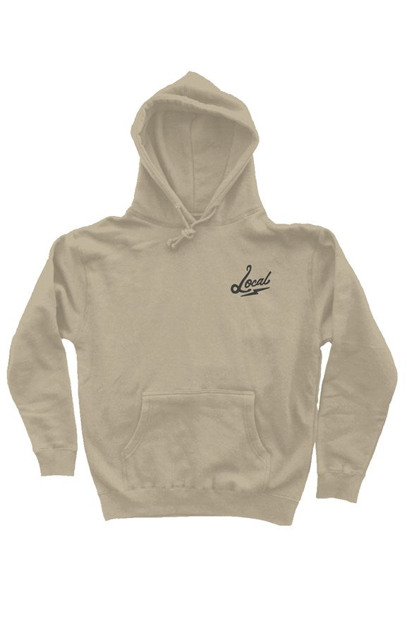 Local Bolt Sand heavyweight pullover hoodie