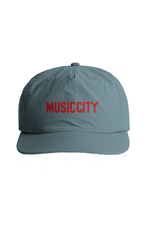 Music City Block text Nylon hat